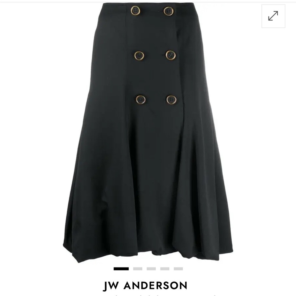 JW Anderson buttoned bubble-hem skirt